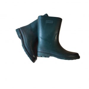 Tamsiai žali guminiai batai (botai), 35 dydis